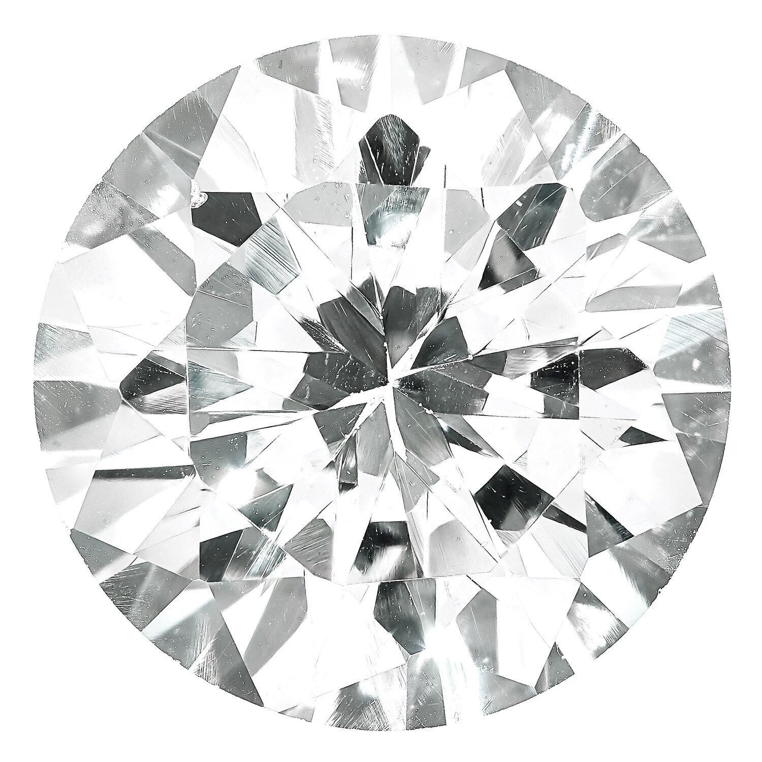 Cubic Zirconia White 6.25mm Round A Quality Gemstone CZ-0625-RDF-WH-A, MPN: CZ-0625-RDF-WH-A,