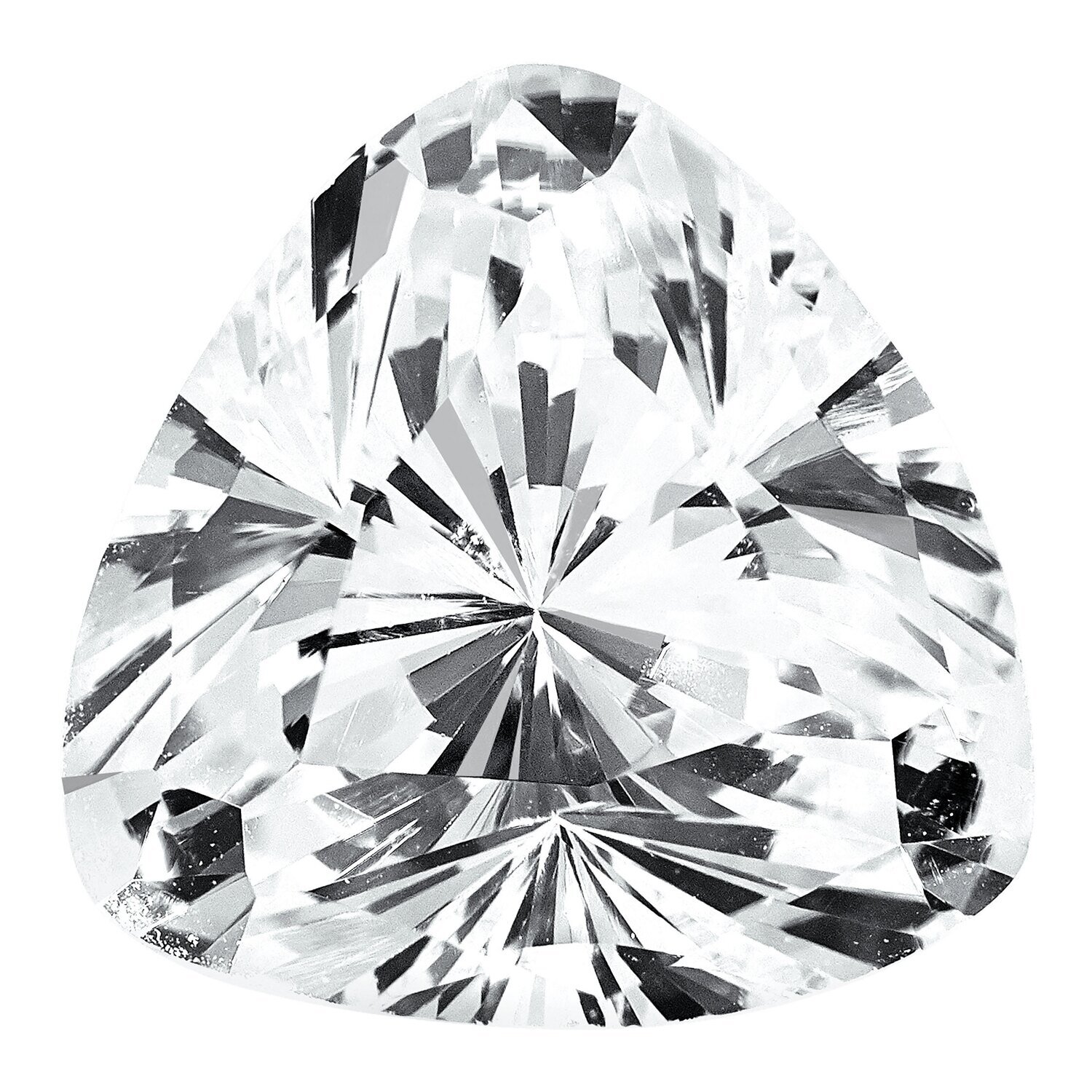 Cubic Zirconia White 8mm Trillion A Quality Gemstone CZ-0800-TRF-WH-A