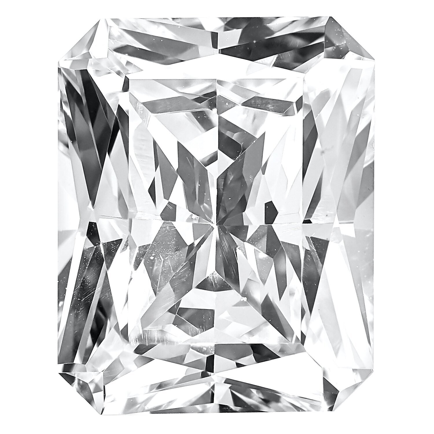 Cubic Zirconia White 8X6mm Octagon Radiant Cut AAA Quality Gemstone CZ-0806-OCR-WH-AAA, MPN: CZ-080…