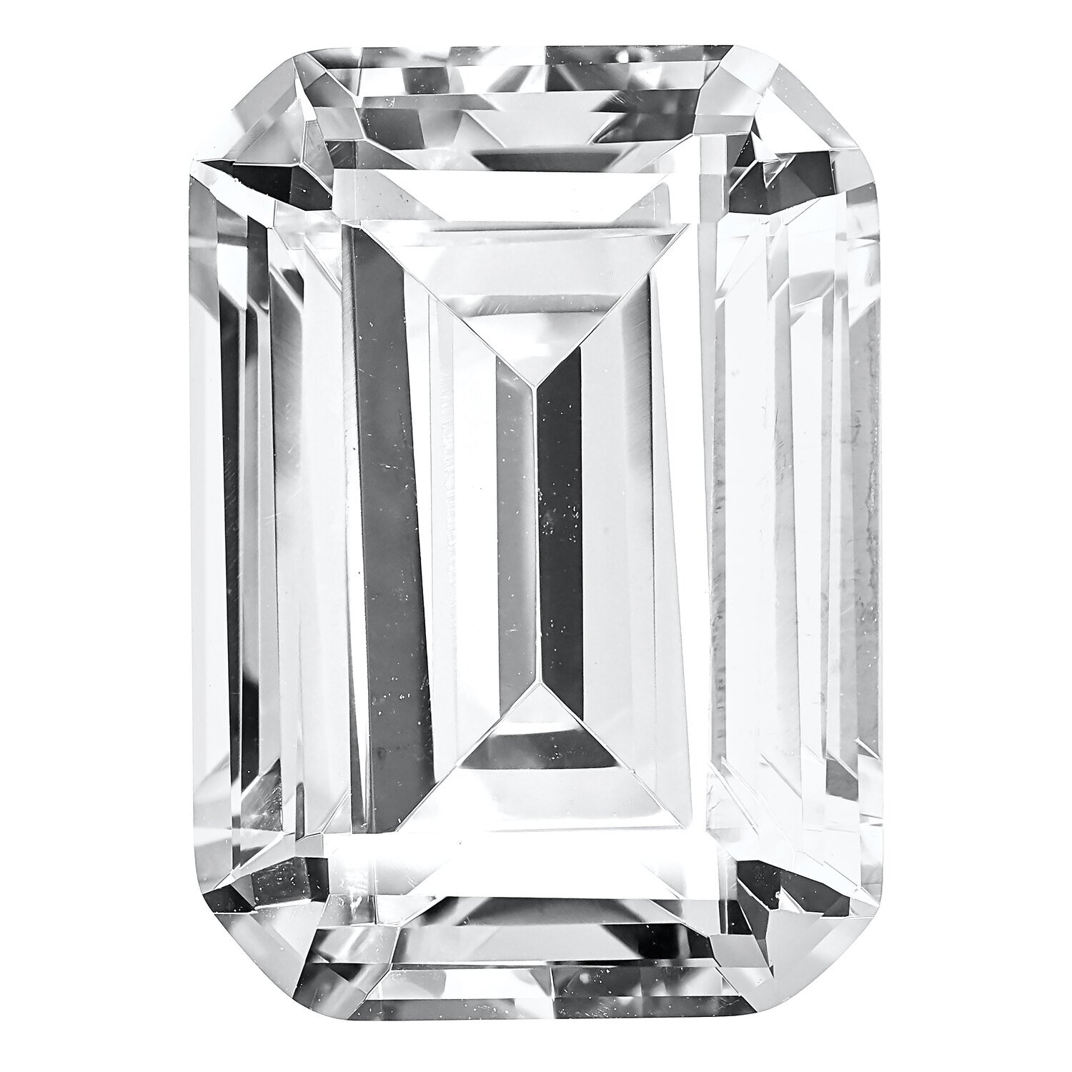 Cubic Zirconia White 14X10mm Emerald Cut A Quality Gemstone CZ-1410-OCE-WH-A, MPN: CZ-1410-OCE-WH-A,