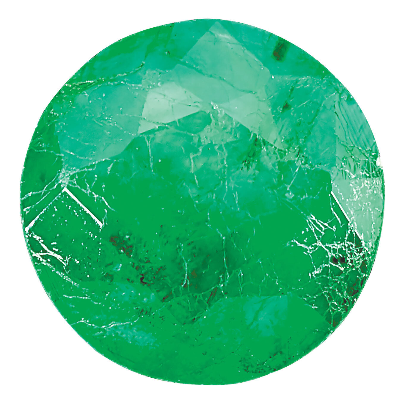 Emerald 2.5mm Round C Quality Gemstone EM-0250-RDF-C