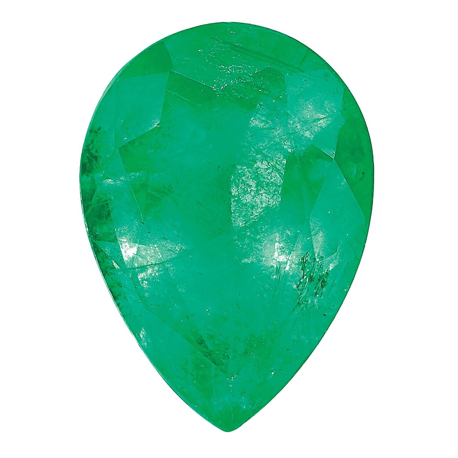 Emerald 5X3mm Pear A Quality Gemstone EM-0503-PSF-A