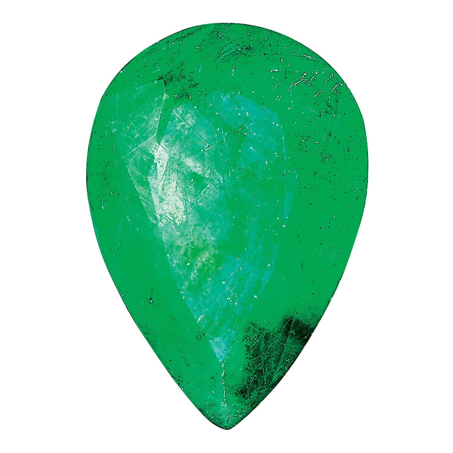 Emerald 6X4mm Pear AA Quality Gemstone EM-0604-PSF-AA, MPN: EM-0604-PSF-AA,