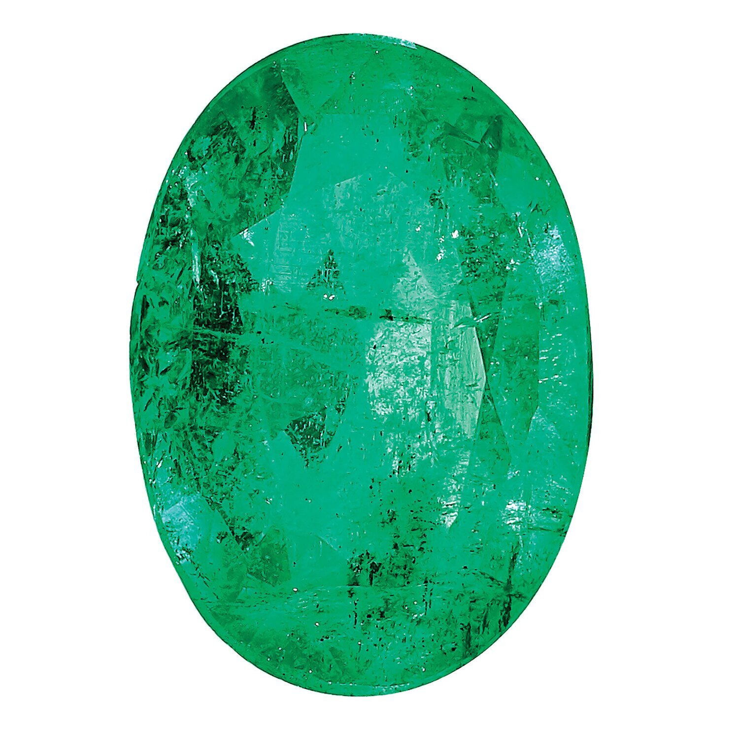 Emerald 5X3mm Oval A Quality Gemstone EM-0503-OVF-A