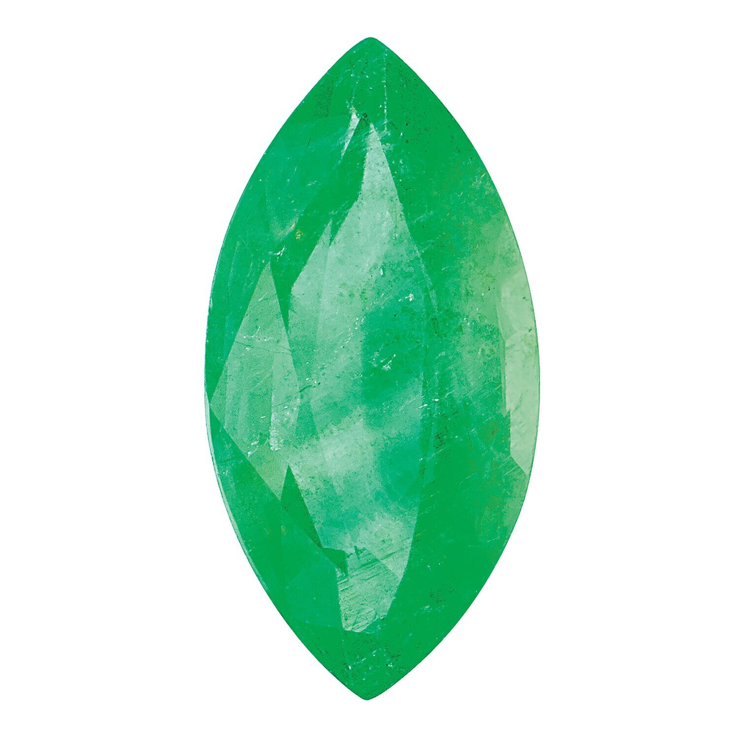 Emerald 6X3mm Marquise C Quality Gemstone EM-0603-MQF-C, MPN: EM-0603-MQF-C,