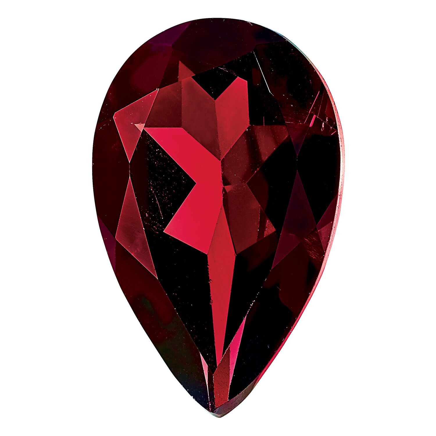 Garnet 9X6mm Pear AA Quality Gemstone GA-0906-PSF-AA, MPN: GA-0906-PSF-AA,