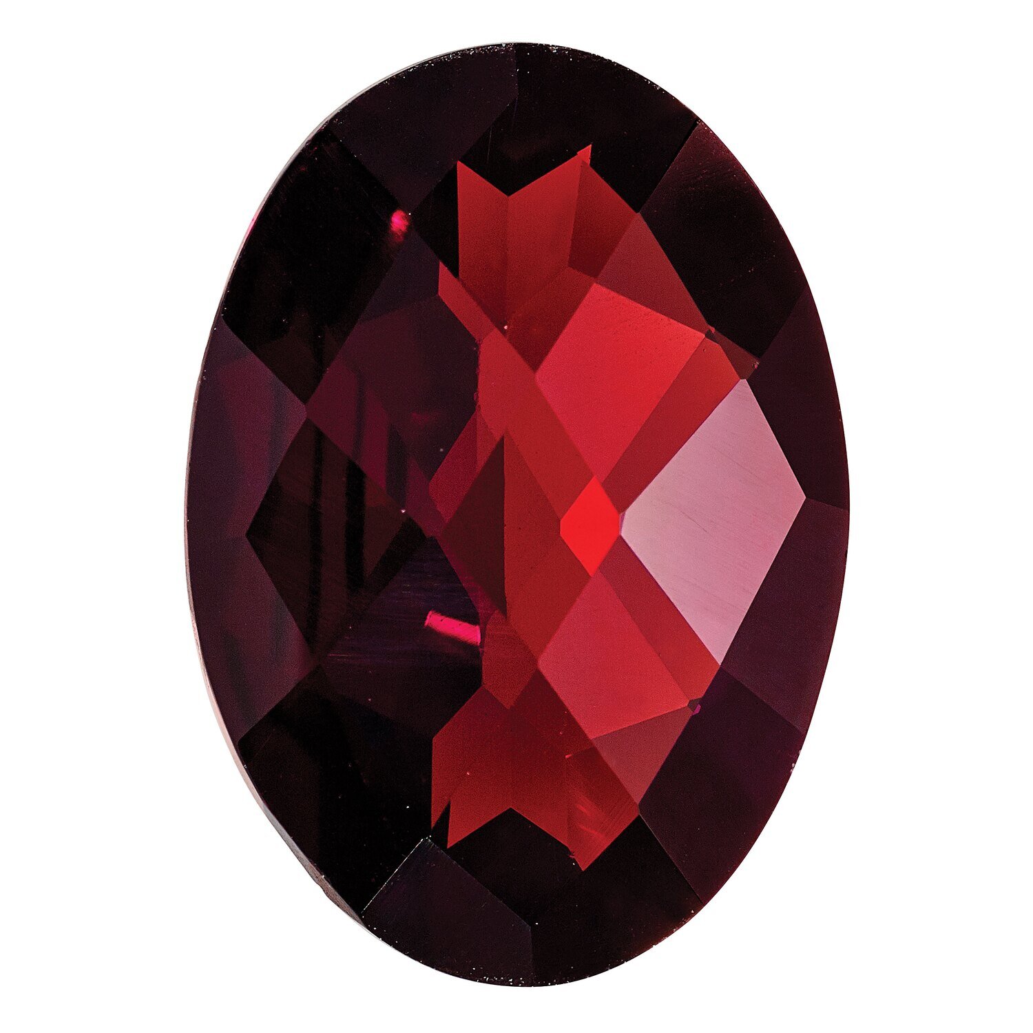Garnet 9X7mm Oval Checkerboard AA Quality Gemstone GA-0907-OVX-AA, MPN: GA-0907-OVX-AA,