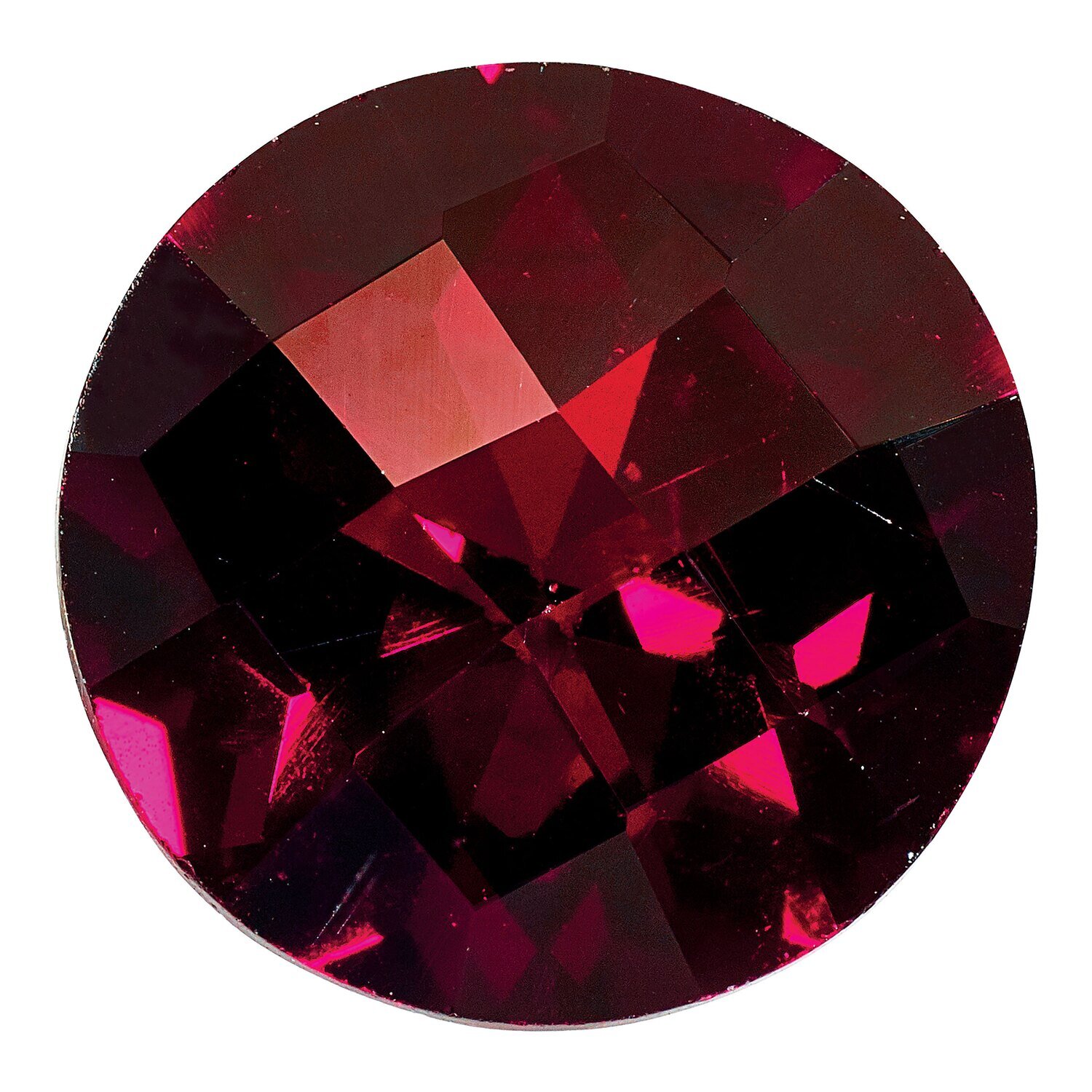 Garnet 10mm Round Checkerboard AA Quality Gemstone GA-1000-RDX-AA, MPN: GA-1000-RDX-AA,