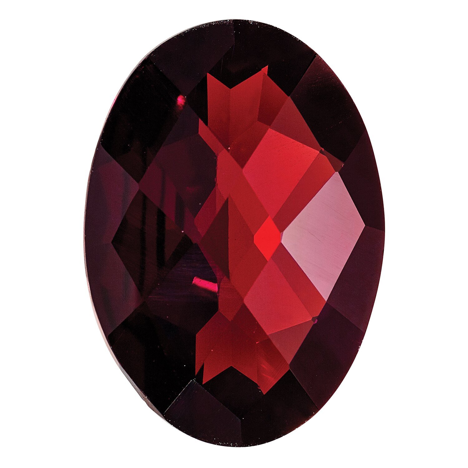 Garnet 11X9mm Oval Checkerboard AA Quality Gemstone GA-1109-OVX-AA, MPN: GA-1109-OVX-AA,