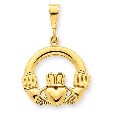 Claddagh Pendant 14k Gold D662, MPN: D662, 883957865362