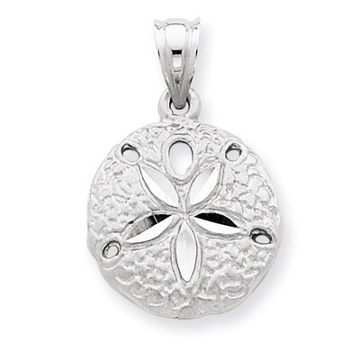 Sanddollar Charm 14k White Gold D714, MPN: D714, 883957865478