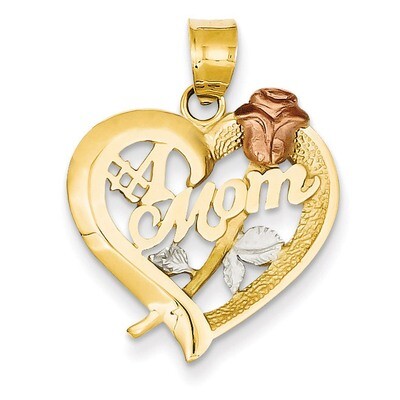 Mom Charm 14k Two-Tone Gold D639, MPN: D639, 883957865249