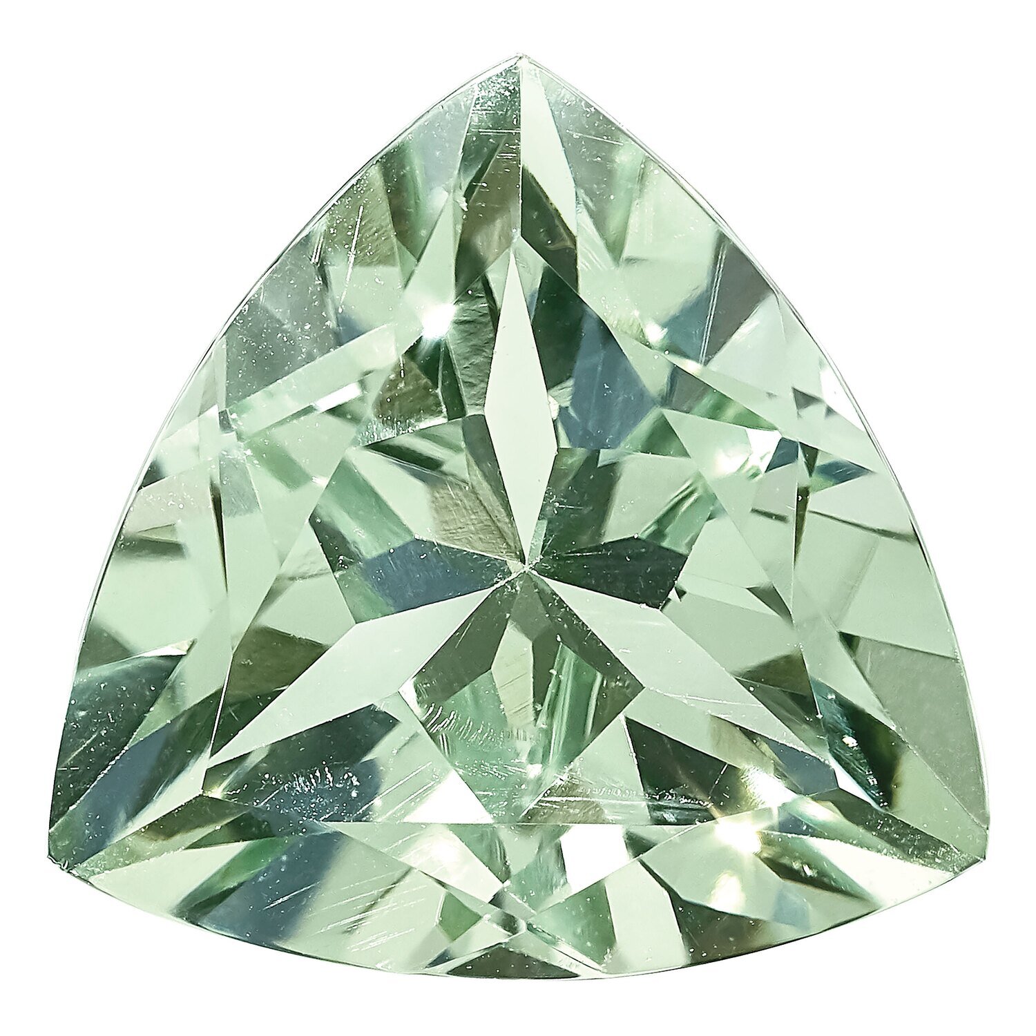 Green Quartz 7mm Trillion AA Quality Gemstone GQ-0700-TRF-AA, MPN: GQ-0700-TRF-AA,