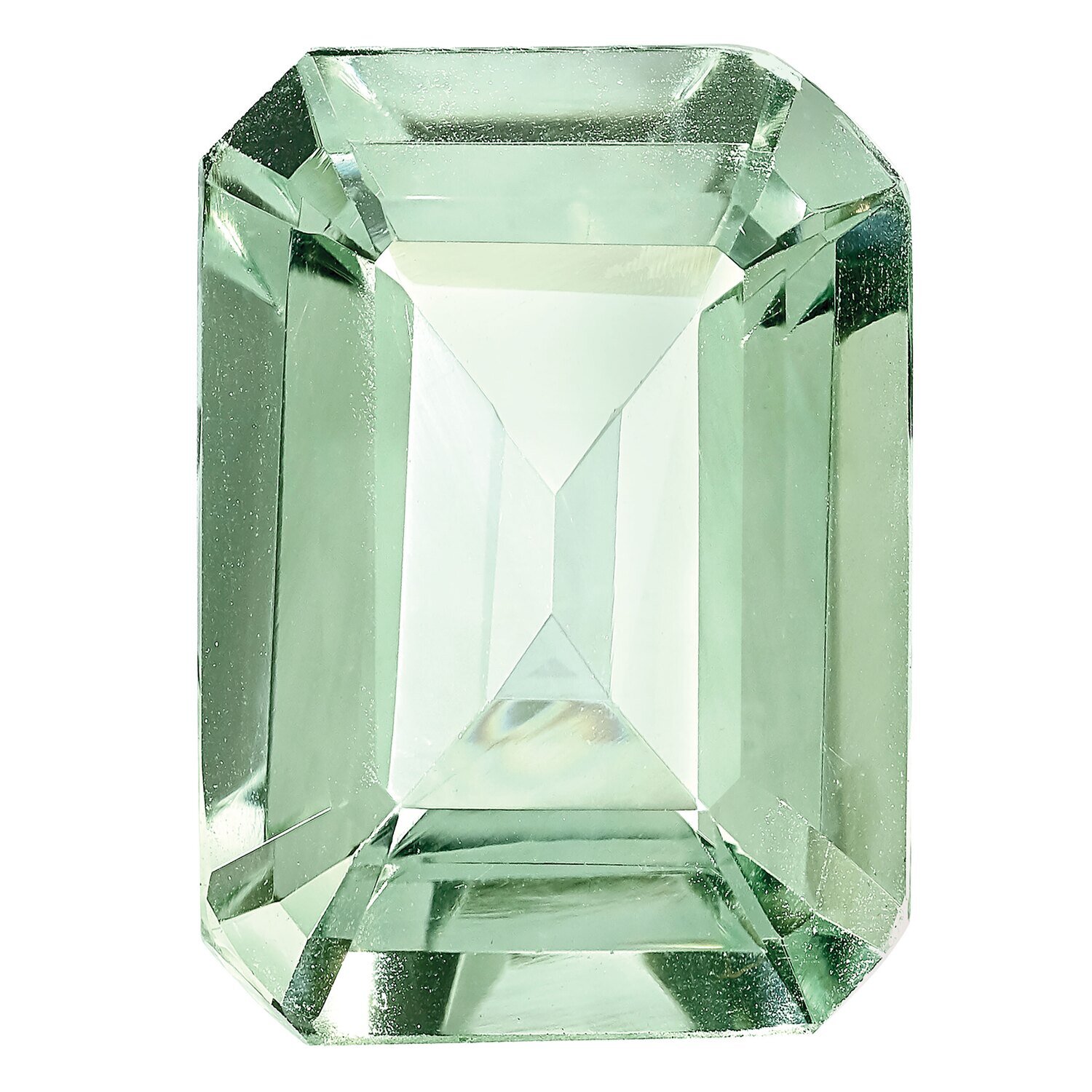 Green Quartz 6X4mm Emerald Cut AA Quality Gemstone GQ-0604-OCE-AA, MPN: GQ-0604-OCE-AA,