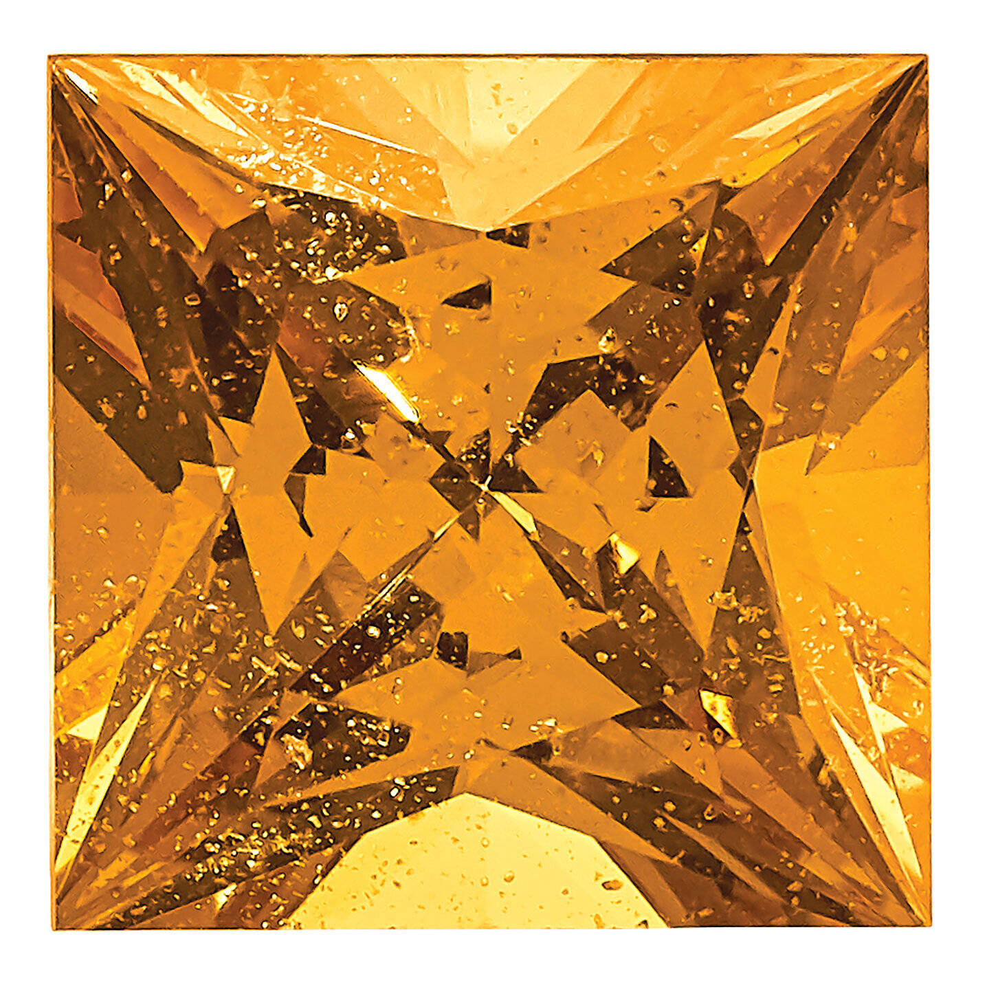 Spessartite Garnet 4.5mm Princess AAA Quality Gemstone GS-0450-SQP-AAA, MPN: GS-0450-SQP-AAA,
