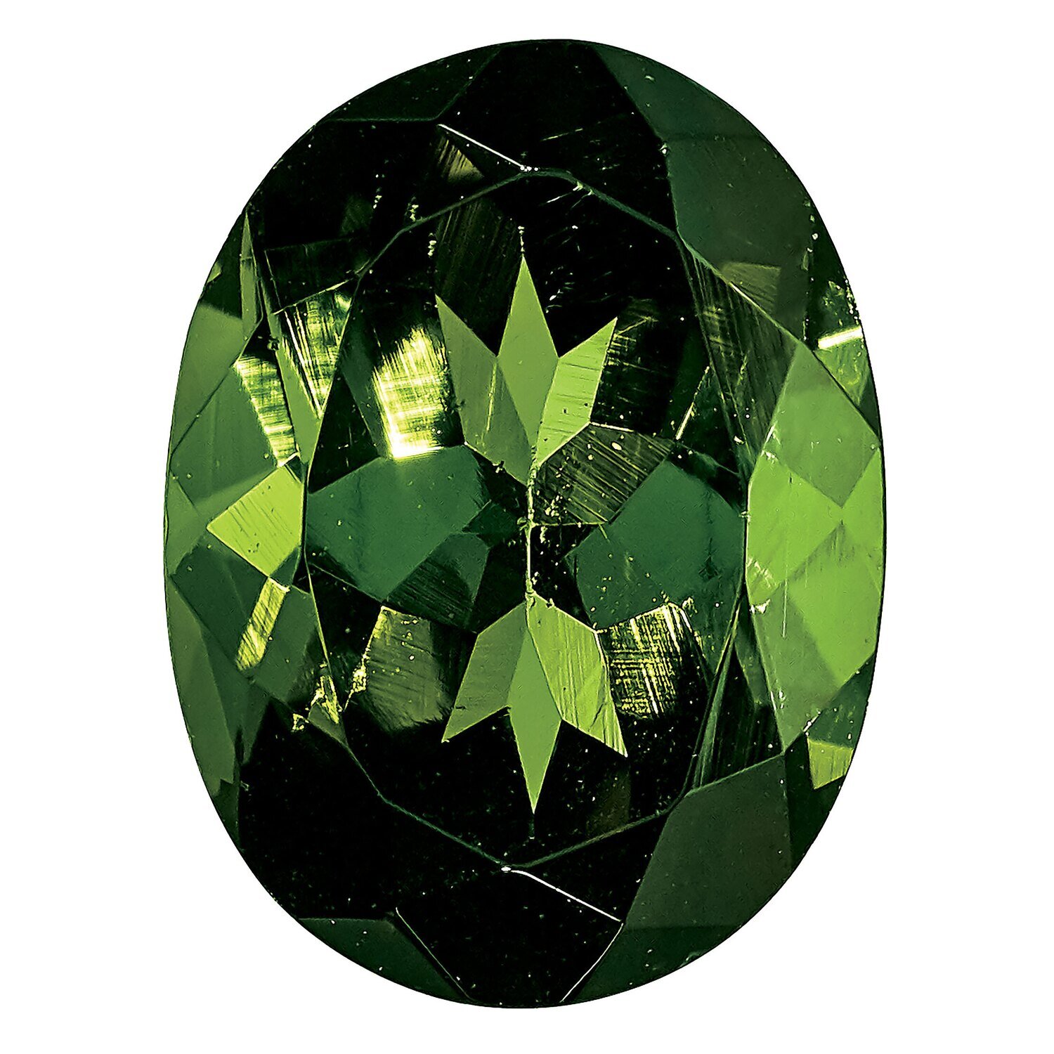 Green Tourmaline 8X6mm Oval AA Quality Gemstone GT-0806-OVF-AA, MPN: GT-0806-OVF-AA,
