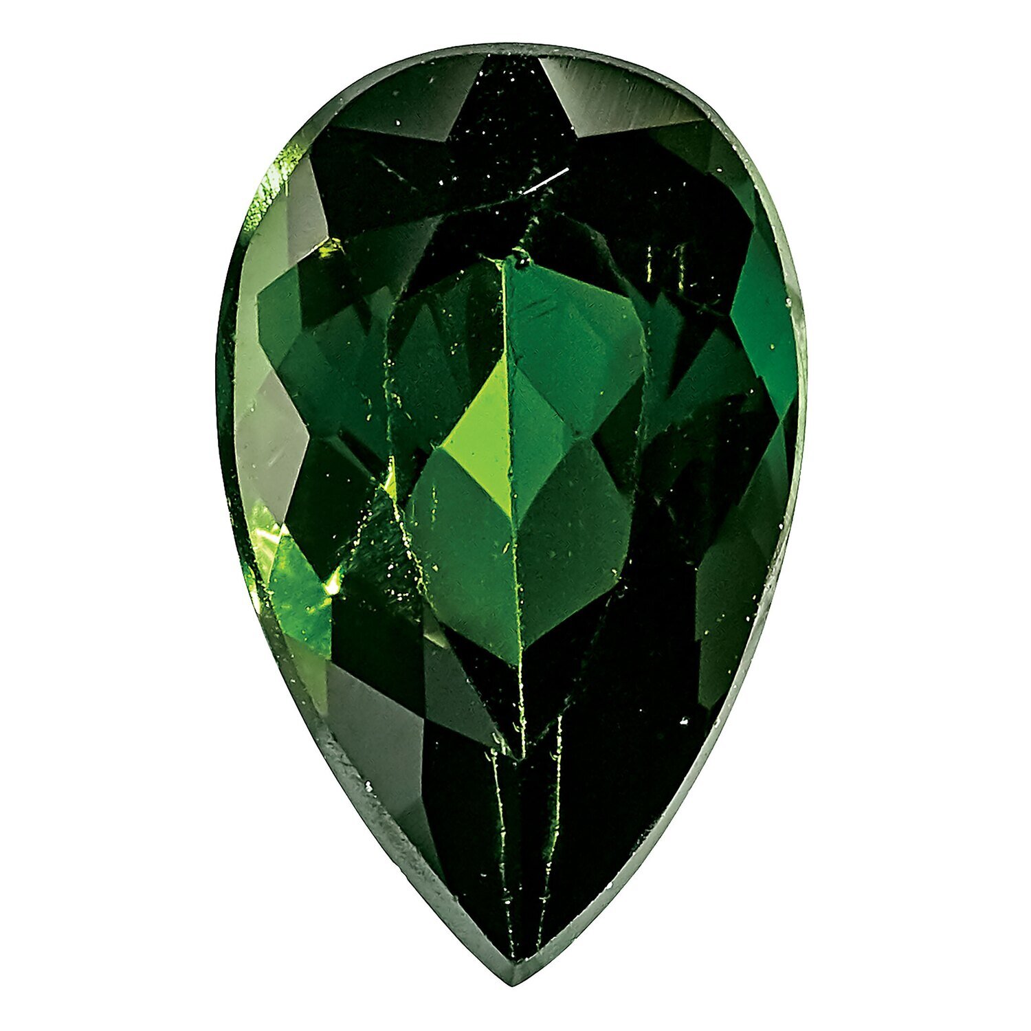 Green Tourmaline 8X5mm Pear AA Quality Gemstone GT-0805-PSF-AA