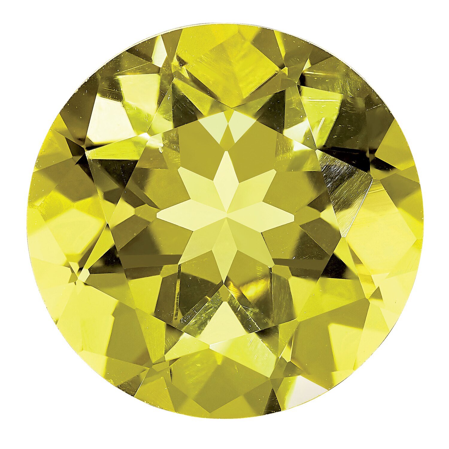 Lemon Quartz 12mm Round AA Quality Gemstone LQ-1200-RDF-AA, MPN: LQ-1200-RDF-AA,