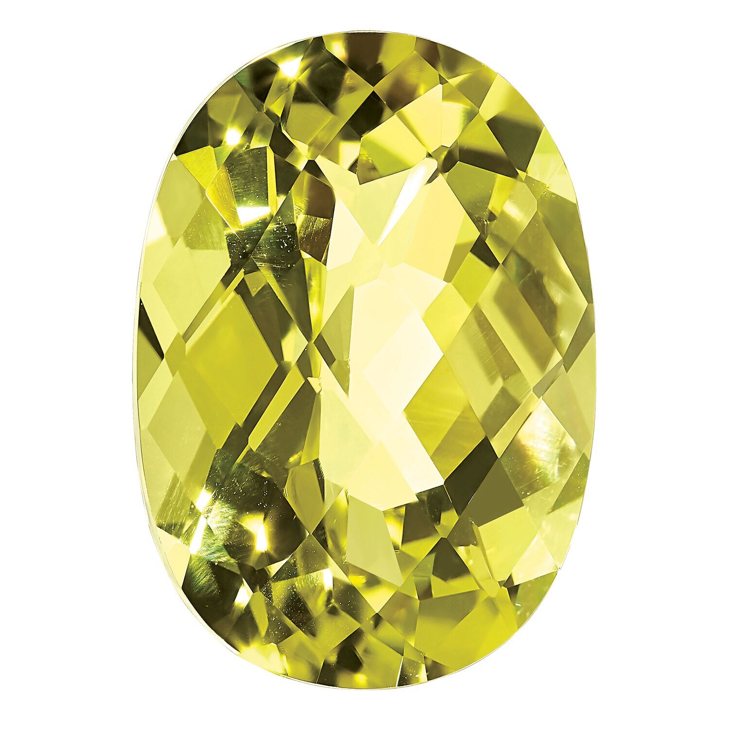 Lemon Quartz 12X10mm Oval Checkerboard AA Quality Gemstone LQ-1210-OVX-AA, MPN: LQ-1210-OVX-AA,