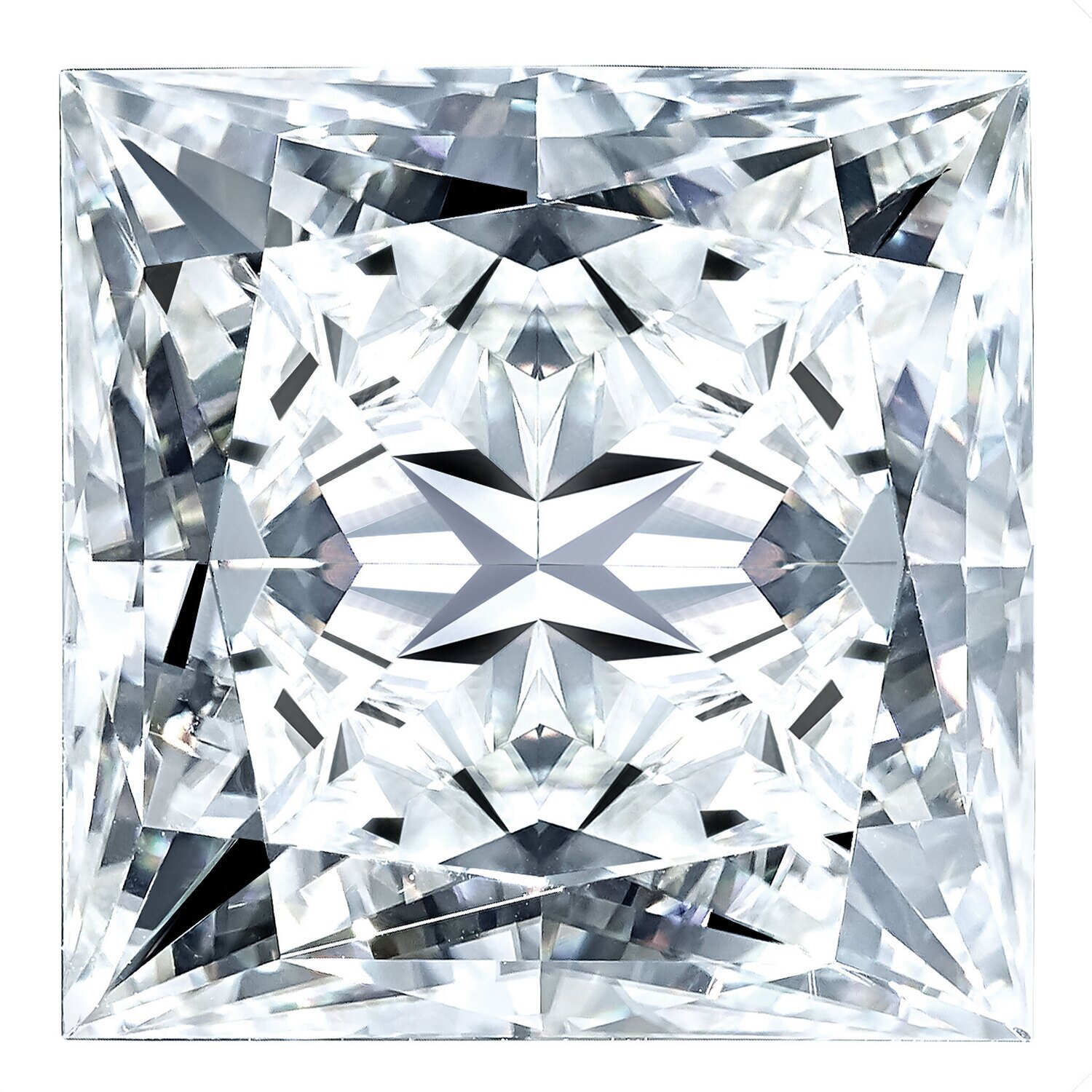 Moissanite Pure Light E F Color 4.5mm Square Brilliant Gemstone MT-0450-SQB-QP, MPN: MT-0450-SQB-QP,