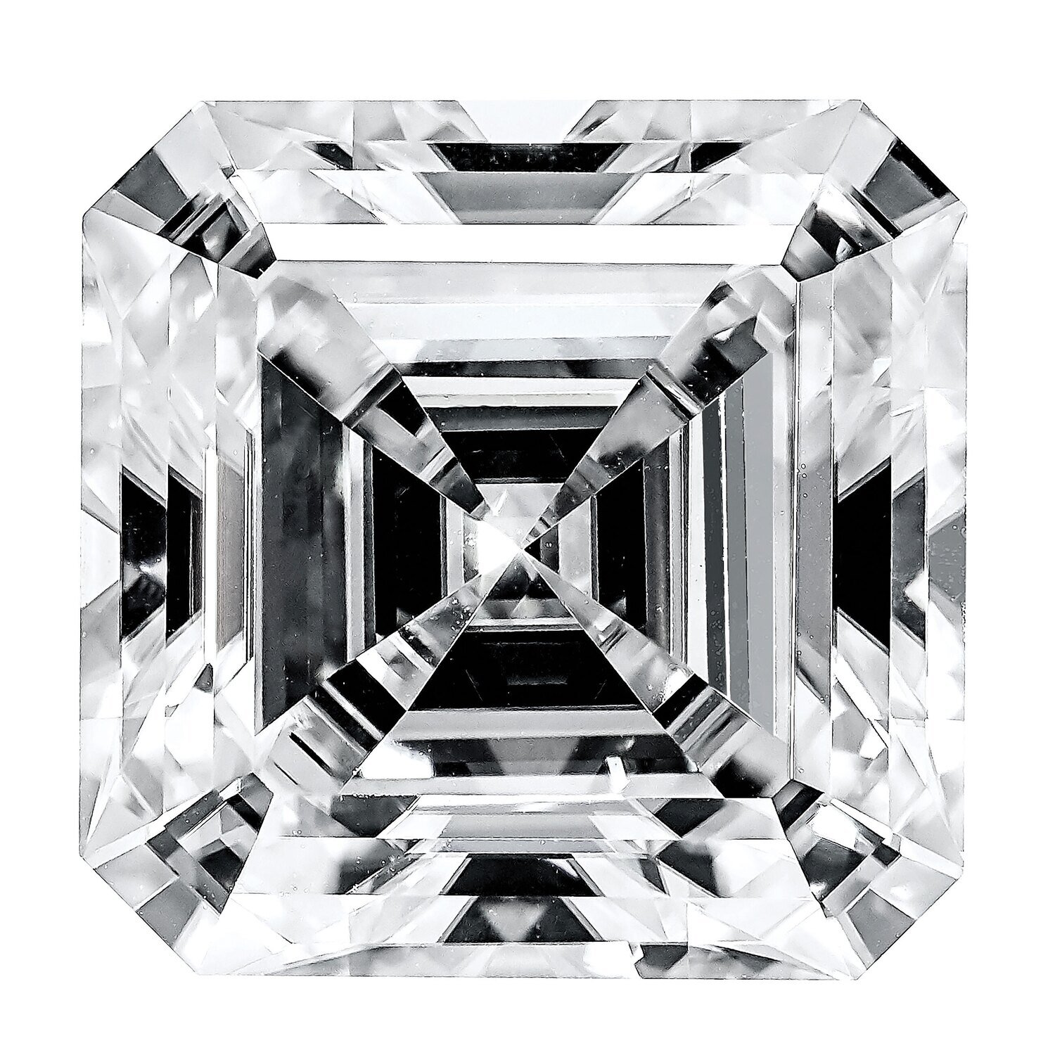 Moissanite True Light H Color 10mm Asscher Cut Gemstone MT-1000-ASH-QR, MPN: MT-1000-ASH-QR,