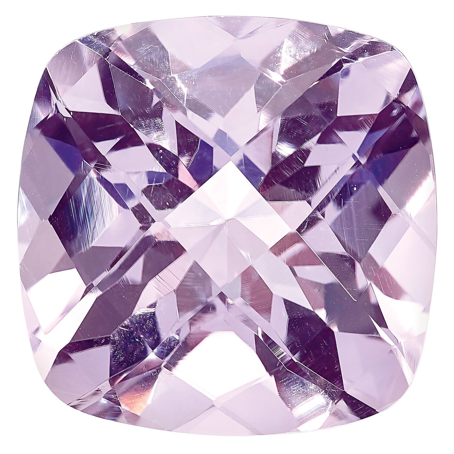 Rose De France 10mm Cushion Checkerboard AA Quality Gemstone PQ-1000-CUX-AA, MPN: PQ-1000-CUX-AA,