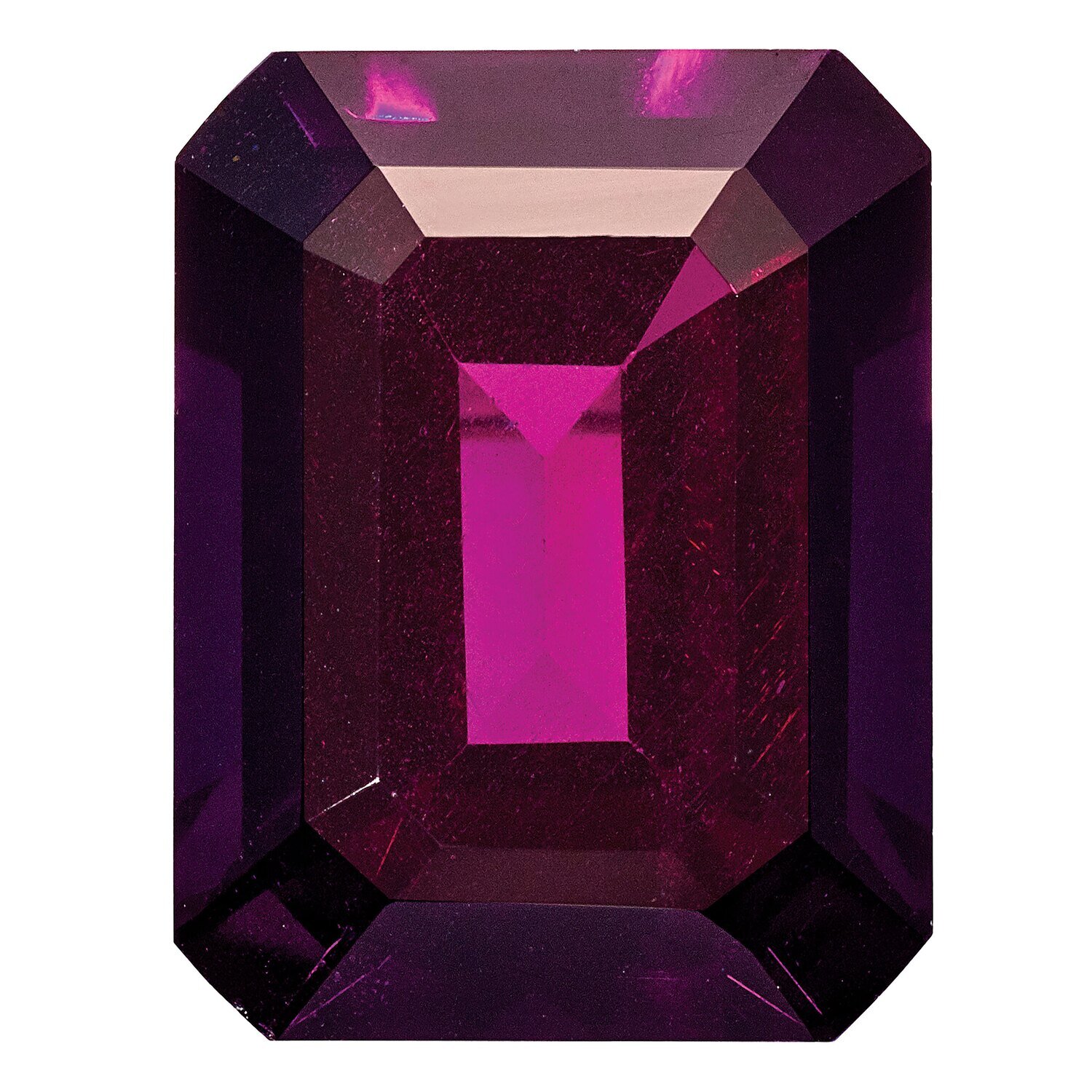 Rhodolite Garnet 7X5mm Emerald Cut AA Quality Gemstone RG-0705-OCE-AA, MPN: RG-0705-OCE-AA,