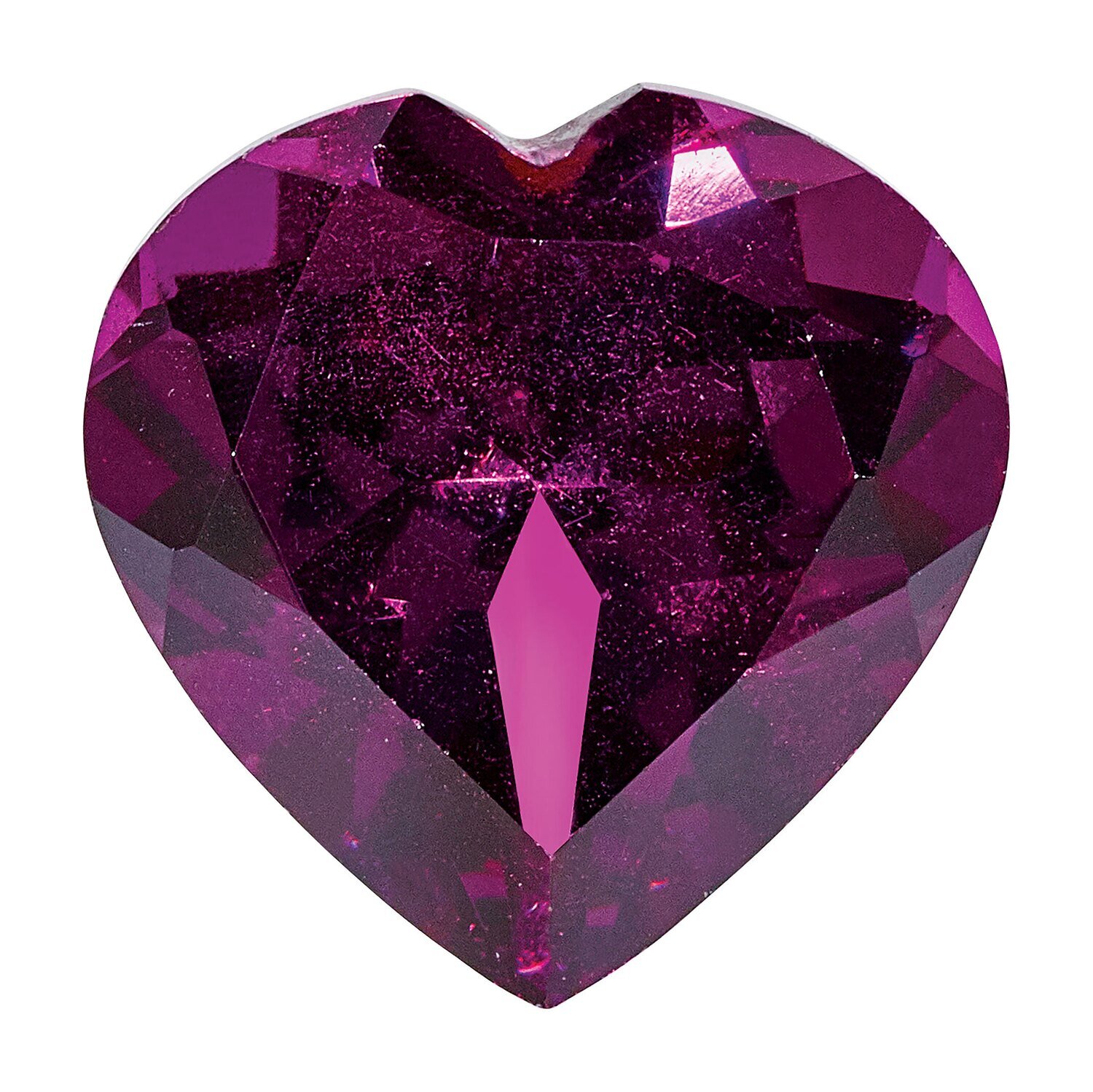 Rhodolite Garnet 8mm Heart Faceted AA Quality Gemstone RG-0800-HTF-AA, MPN: RG-0800-HTF-AA,