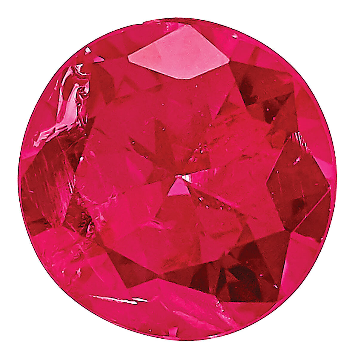 Ruby 2.25mm Round Diamond Cut AA Quality RU-0225-RDD-AA