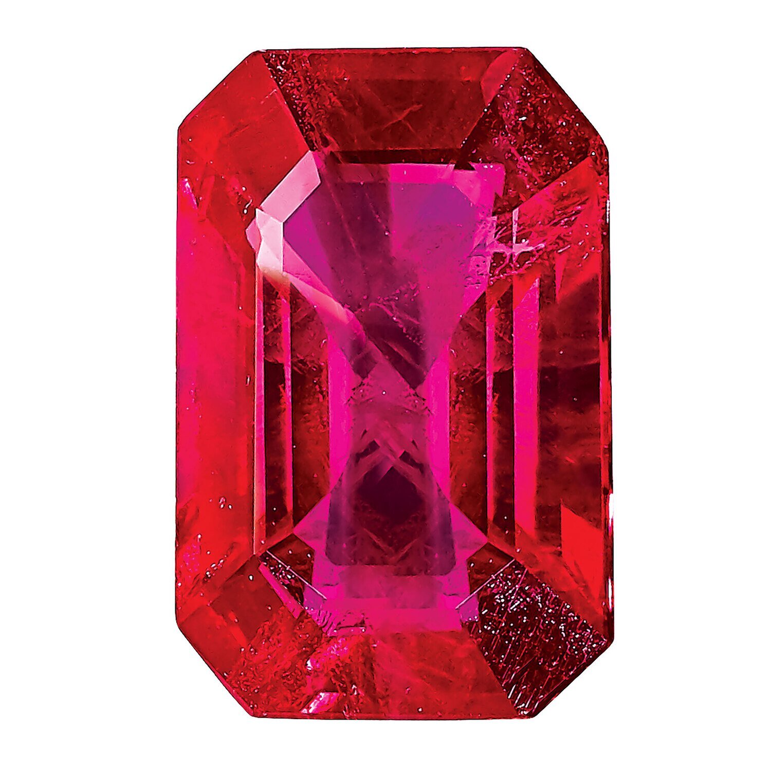 Ruby 5X3mm Emerald Cut AA Quality Gemstone RU-0503-OCE-AA, MPN: RU-0503-OCE-AA,