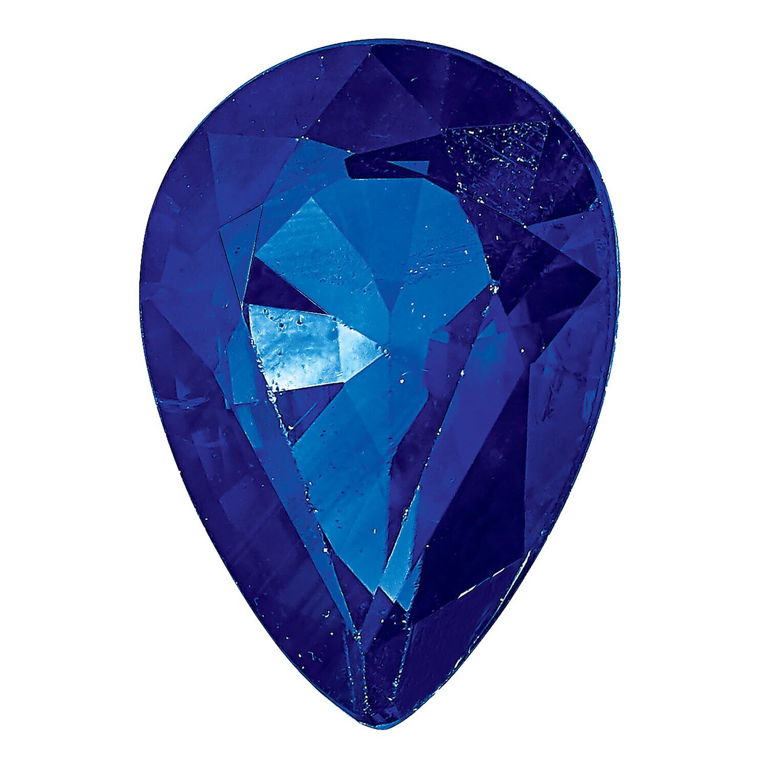 Sapphire Blue 6X4mm Pear AA Quality Gemstone SA-0604-PSF-BL-AA, MPN: SA-0604-PSF-BL-AA,