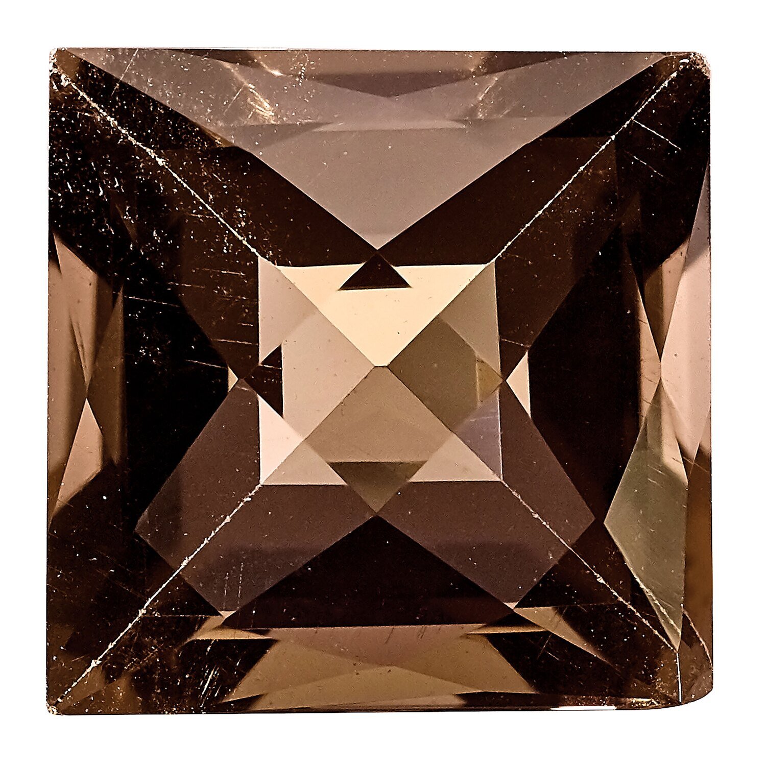 Smoky Quartz 5mm Square Checkerboard AA Quality Gemstone SQ-0500-SQX-AA, MPN: SQ-0500-SQX-AA,