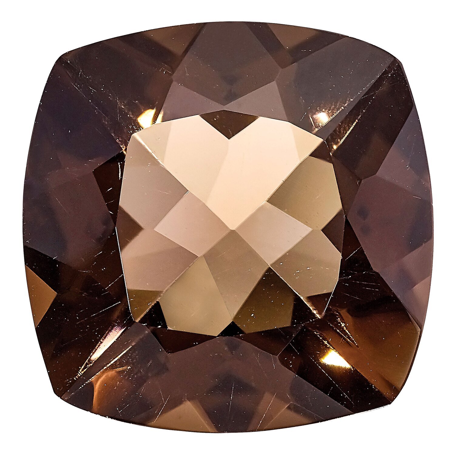 Smoky Quartz 10X8mm Cushion Checkerboard AA Quality Gemstone SQ-1008-CUX-AA, MPN: SQ-1008-CUX-AA,