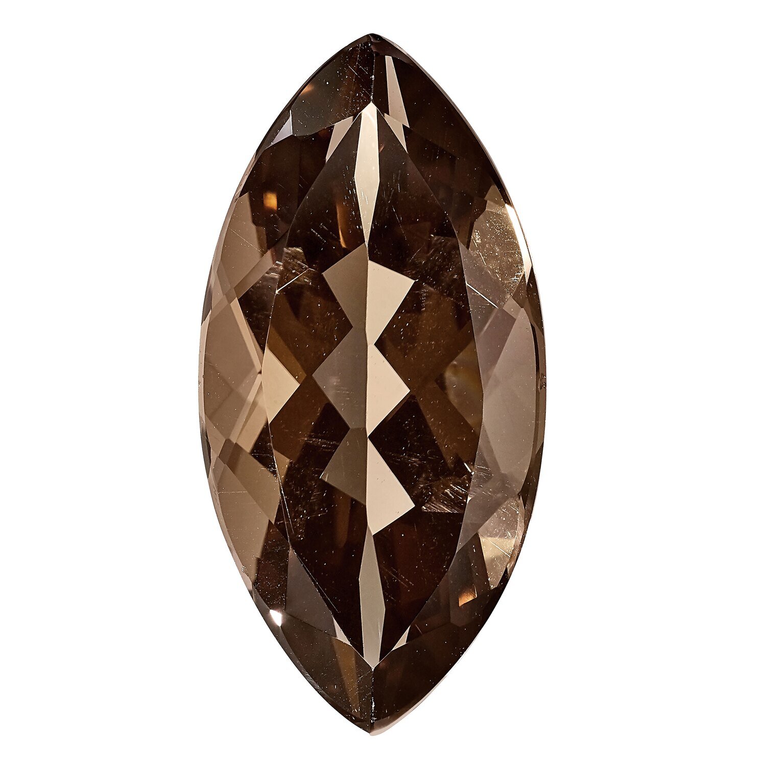 Smoky Quartz 14X7mm Marquise AA Quality Gemstone SQ-1407-MQF-AA, MPN: SQ-1407-MQF-AA,