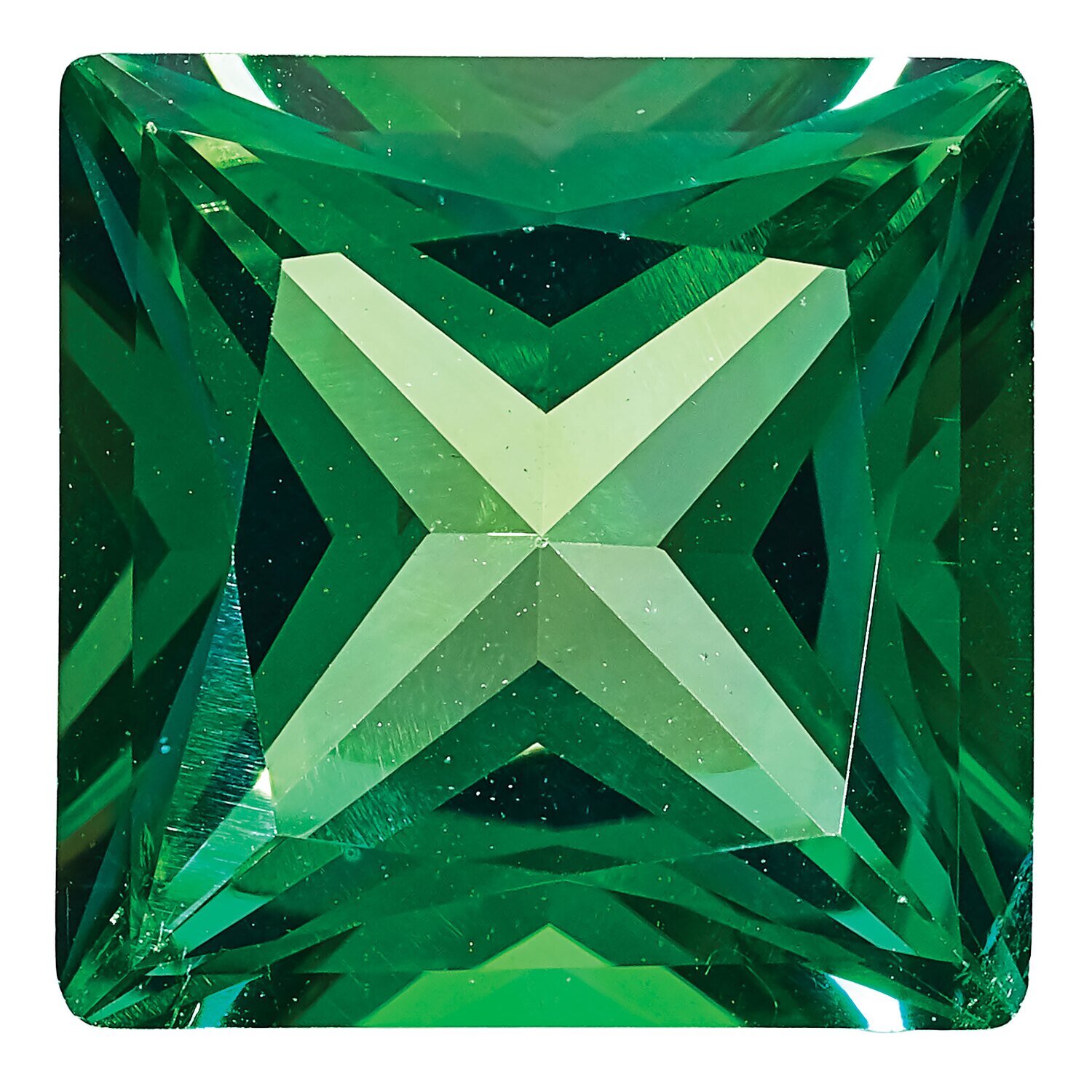 Topaz Rainforest 6mm Princess Gemstone TP-0600-SQP-RF, MPN: TP-0600-SQP-RF,