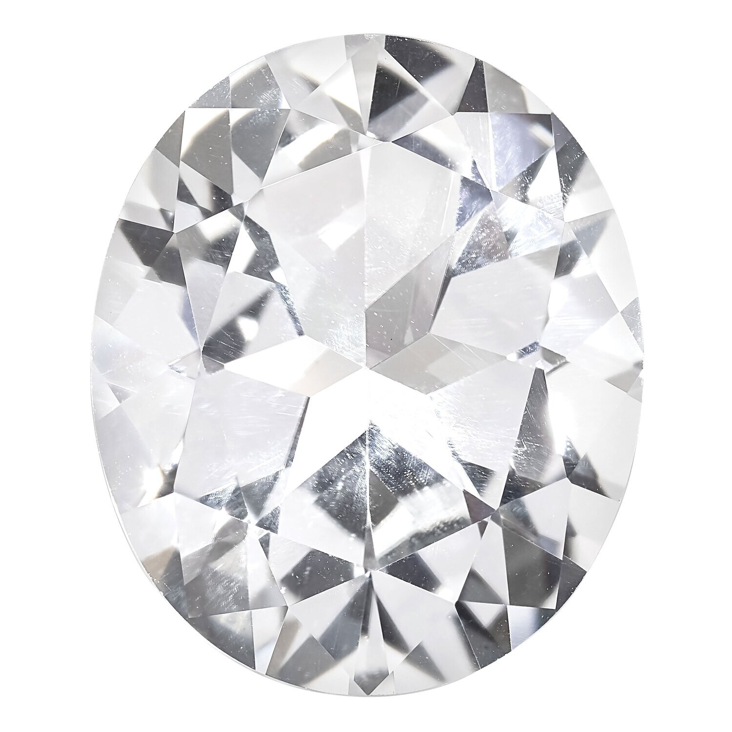 Topaz White 7X5mm Oval Gemstone TP-0705-OVF-WH, MPN: TP-0705-OVF-WH,
