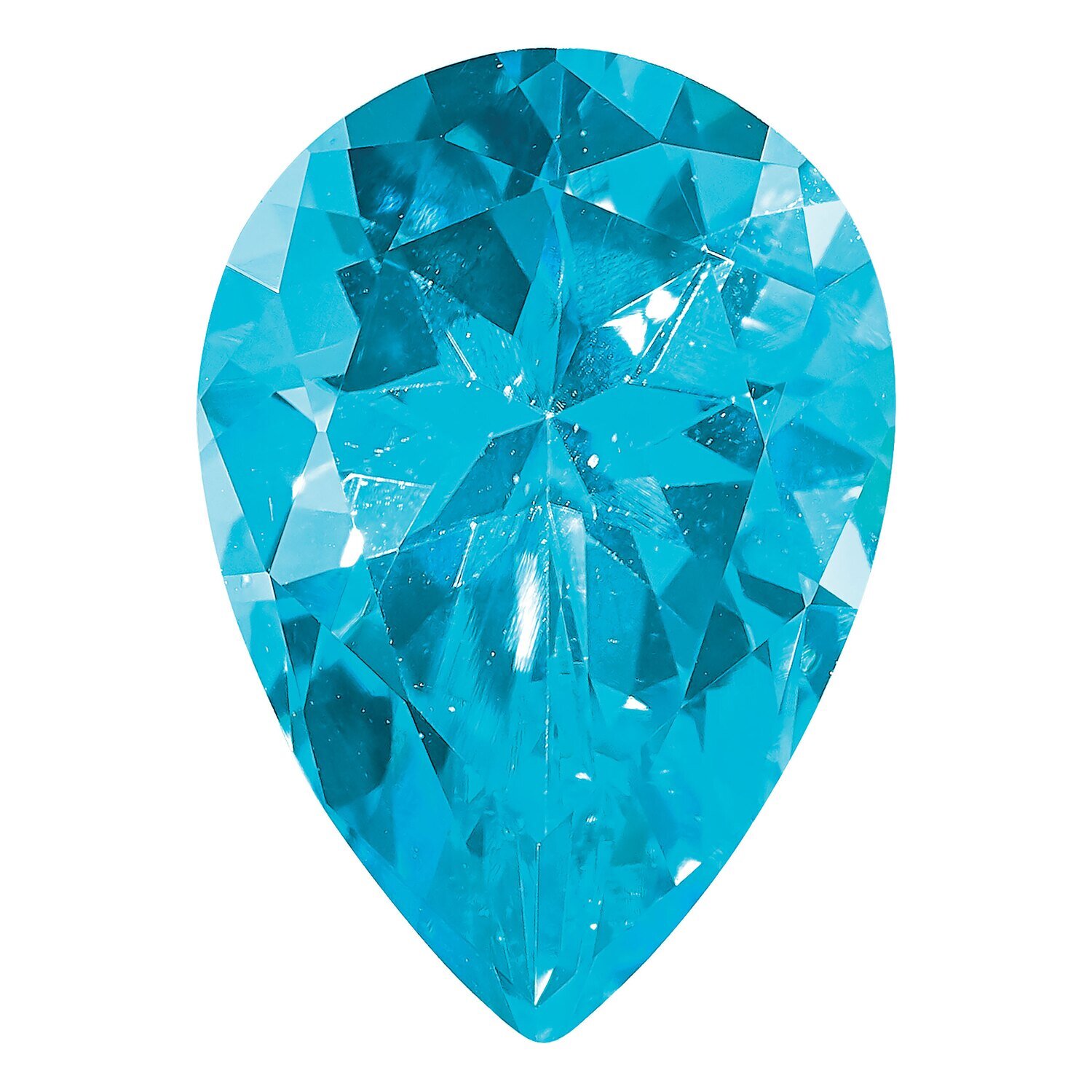 Topaz Paraiba Blue 8X5mm Pear Gemstone TP-0805-PSF-PA, MPN: TP-0805-PSF-PA,