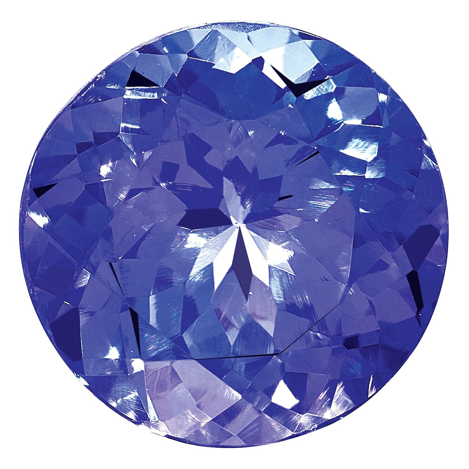 Tanzanite 4mm Round AA Quality Gemstone TZ-0400-RDF-AA, MPN: TZ-0400-RDF-AA,