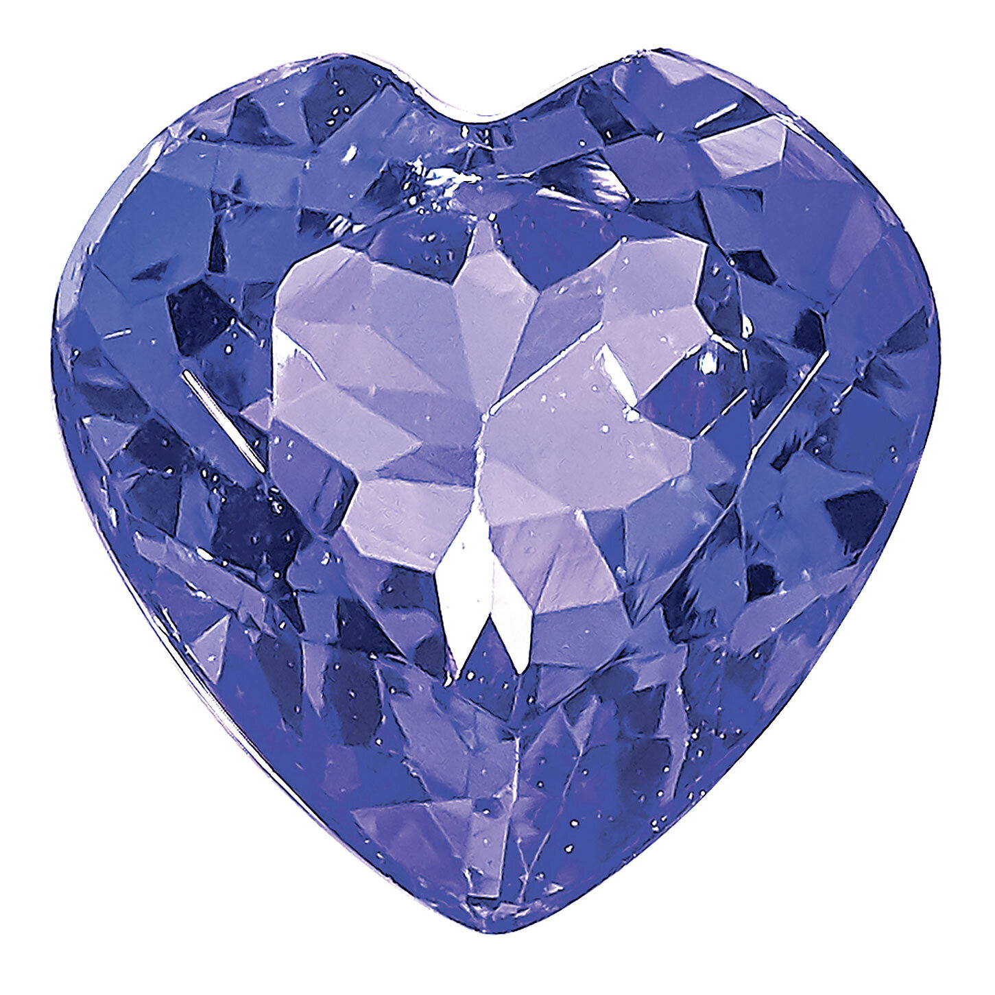 Tanzanite 5mm Heart Faceted A Quality Gemstone TZ-0500-HTF-A, MPN: TZ-0500-HTF-A,