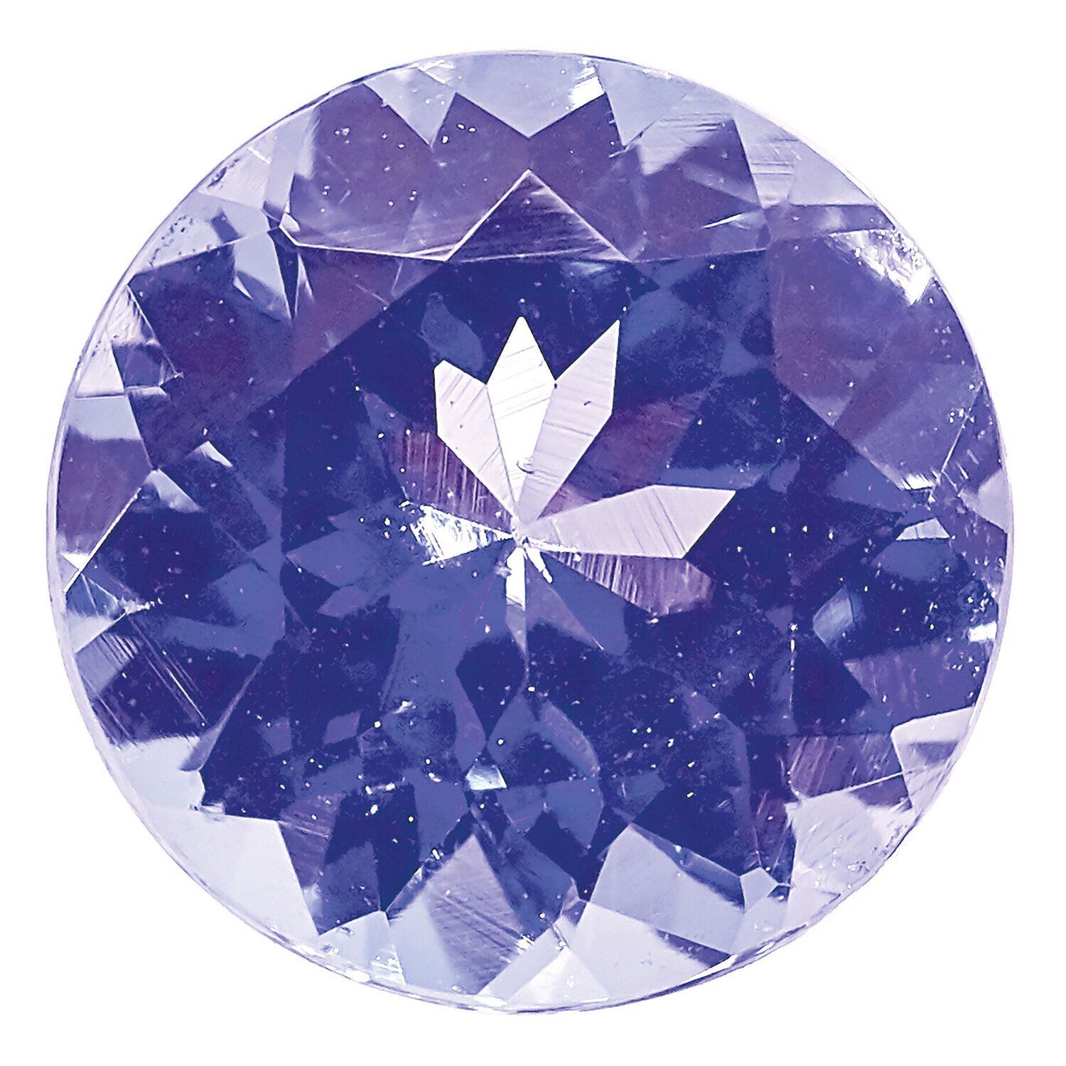 Tanzanite 6mm Round A Quality Gemstone TZ-0600-RDF-A, MPN: TZ-0600-RDF-A,