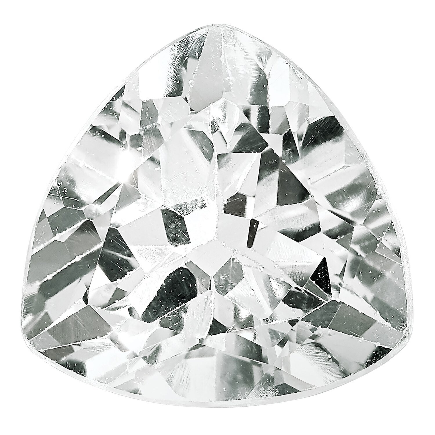 White Topaz 5mm Trillion AA Quality Gemstone WT-0500-TRF-AA