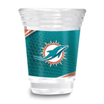 NFL Miami Dolphins 2oz Square Shot Glass GM26123-DOL, MPN: GM26123-DOL, 737538172793