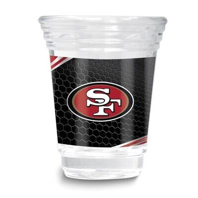 NFL San Francisco 49ers 2oz Square Shot Glass GM26123-FOR, MPN: GM26123-FOR, 737538172724