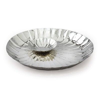 Round Serve &amp; Dip Tray Stainless Steel GM9993