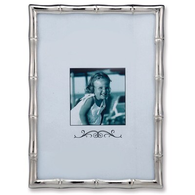 Silver-tone Bamboo 8 x 10 Inch Picture Frame Matted GM9906, MPN: GM9906, 751148066198