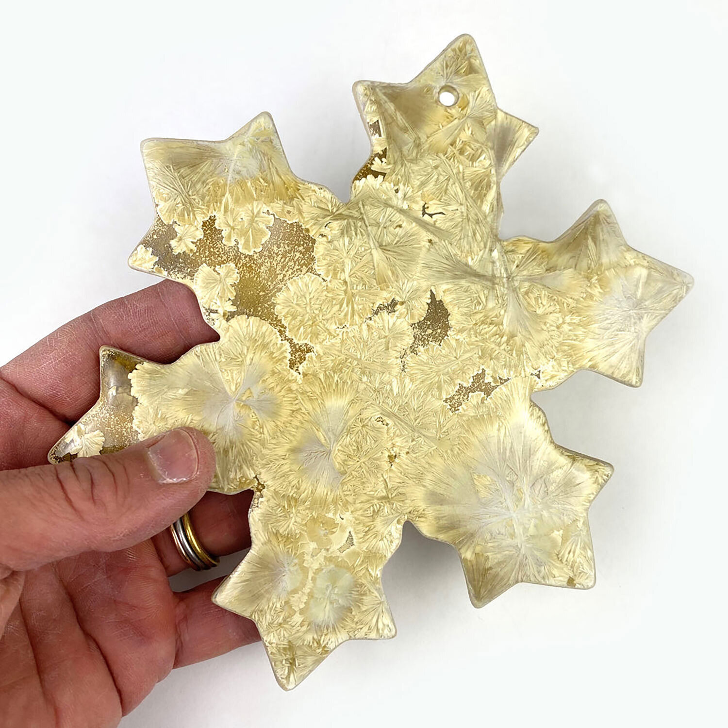 Michael Wainwright Borealis Gold Snowflake Ornament 138BO59