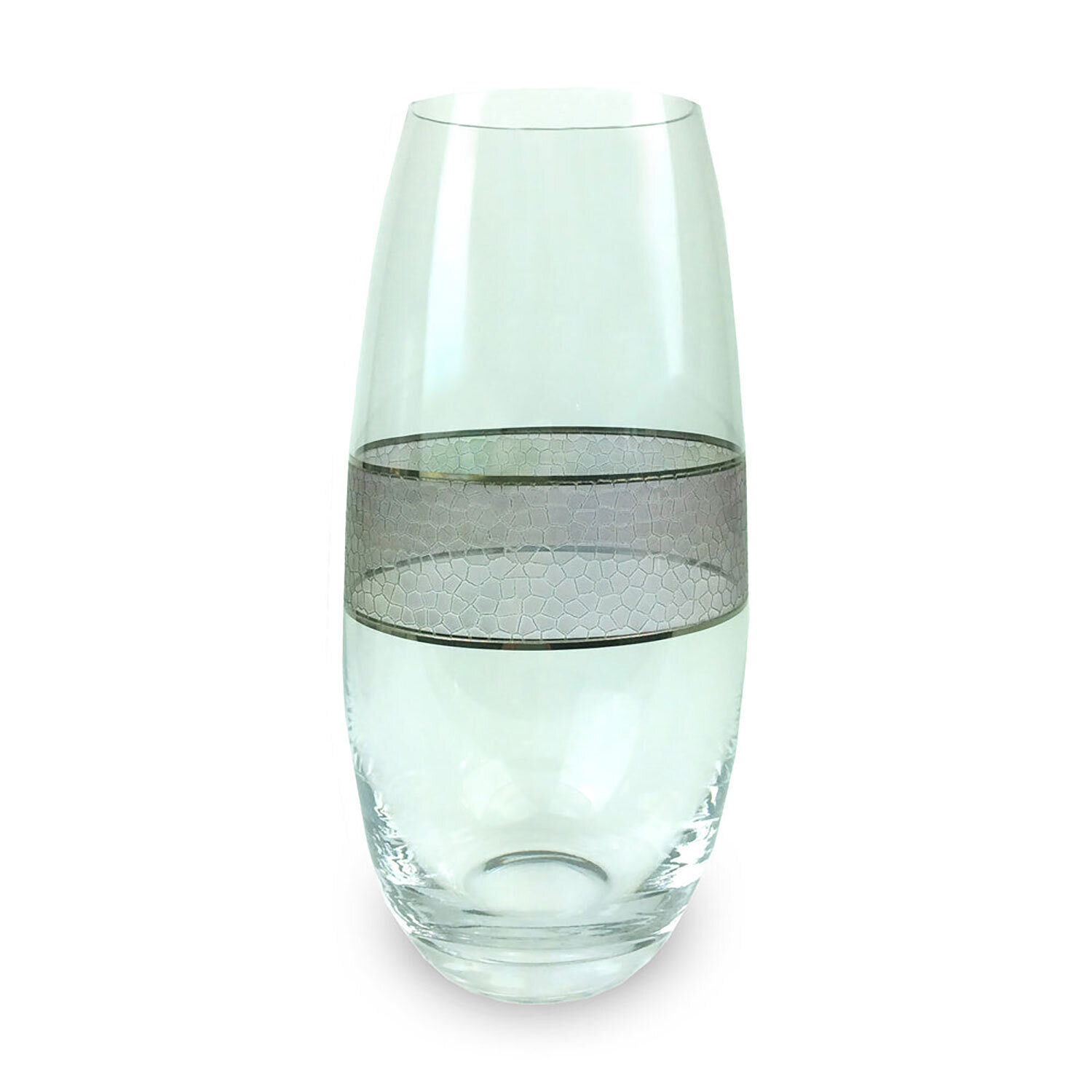 Michael Wainwright Panthera Platinum Glass Vase 35PA64
