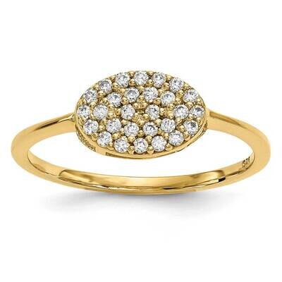 Diamond Cluster Oval Ring 14k Gold Y13741VS, MPN: Y13741VS,