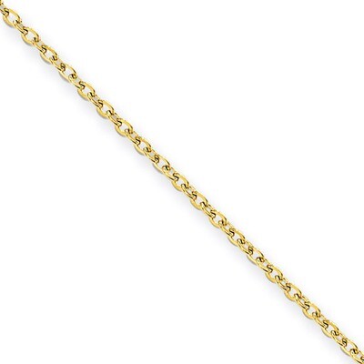 Gold IP plated 2.30mm 18 Inch Cable Chain - Stainless Steel SRN228GP by Chisel, MPN: SRN228GP, 8839…