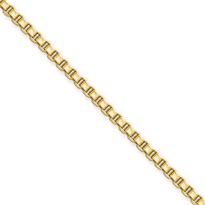 IP Gold-plated 2.4mm 18 Inch Box Chain - Stainless Steel SRN664GP by Chisel, MPN: SRN664GP, 8839575…